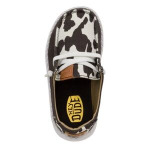 Hey Dudes - Wendy cow print shoes - toddler size 8 - worn twice!